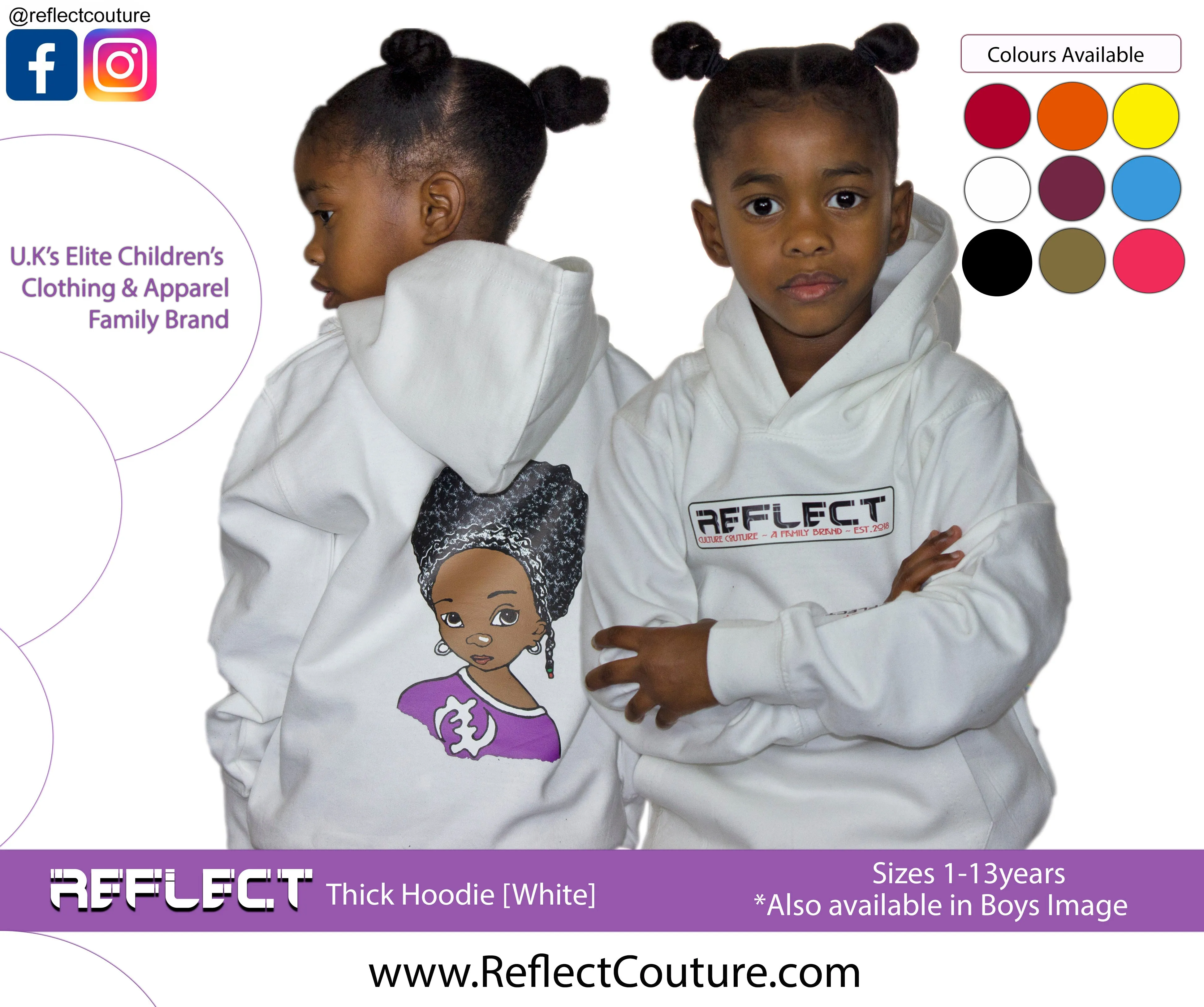 REFLECT Hoodie Girls [WHITE]