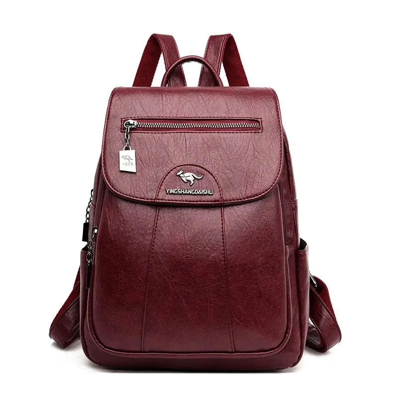 Retro Soft Leather Women's Backpack