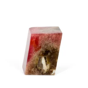 Rhodochrosite with Albite 1.4 inch 72.5 Gram Polished Crystal