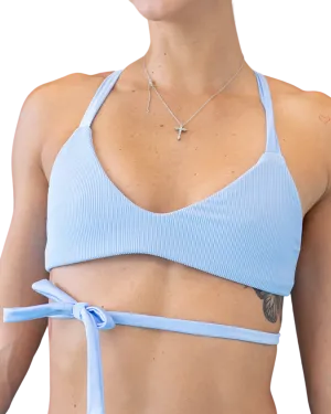 Ribbed Sky/Sky Shimmer  Nicole Top