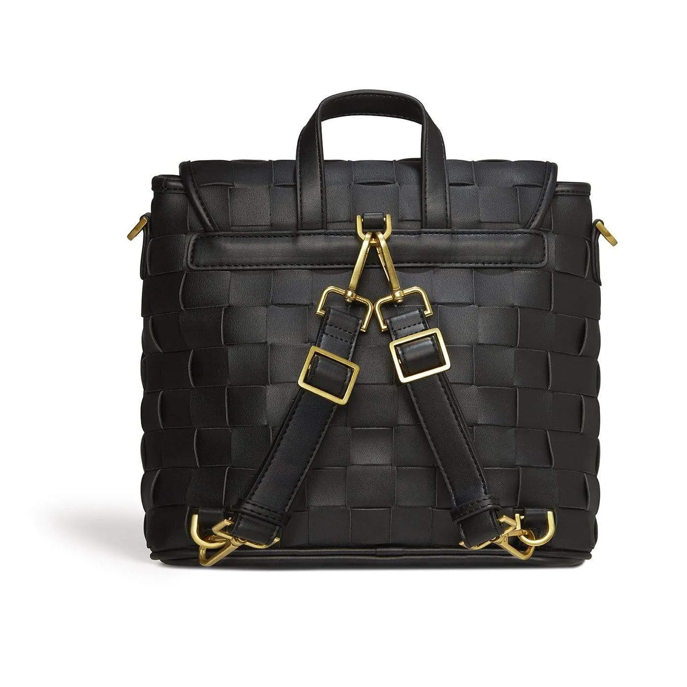 Rosie Vegan Leather Mini Backpack | Black