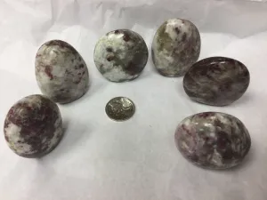 Rubellite in Quartz Freeform