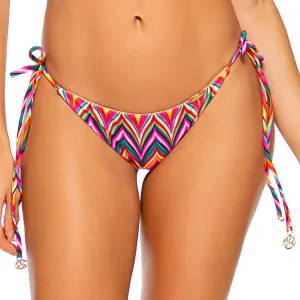 RULE BREAKER - Wavy Ruched Back Tie Side Bottom