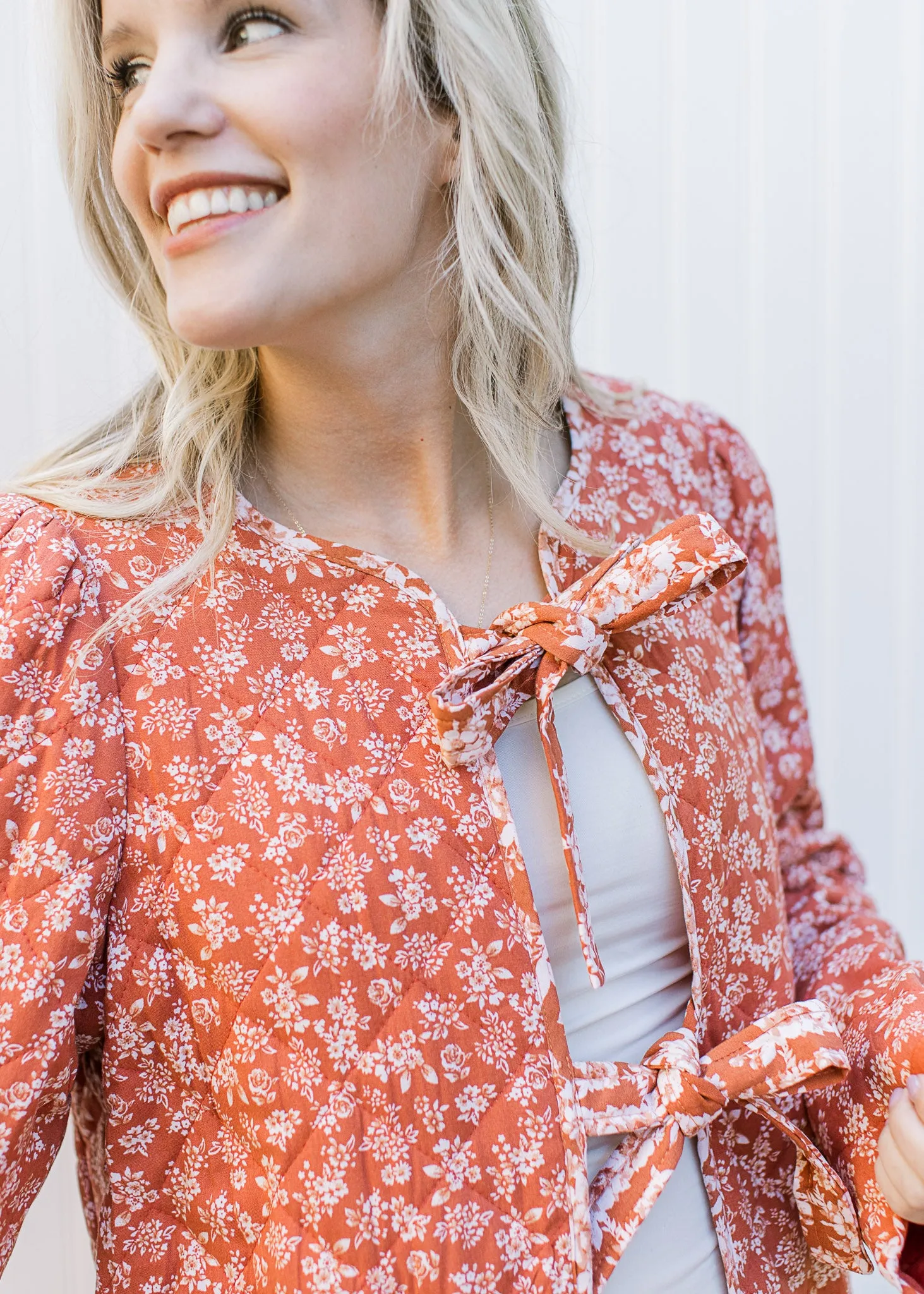 Rust Quilted Jacket