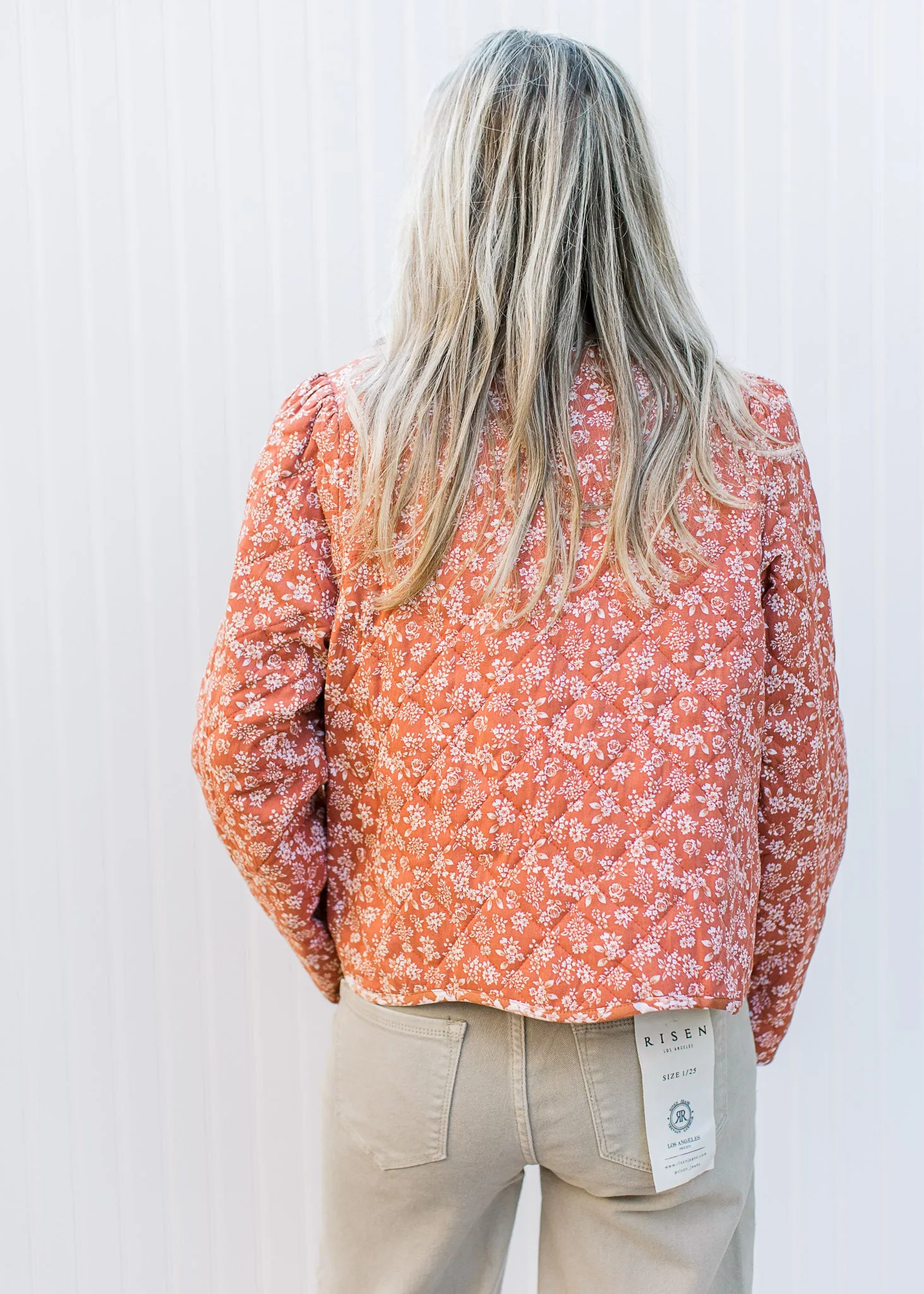 Rust Quilted Jacket