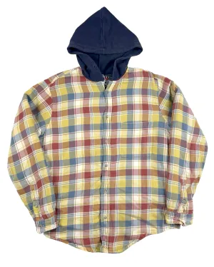 Rustic Quilted Hooded Flannel Shirt