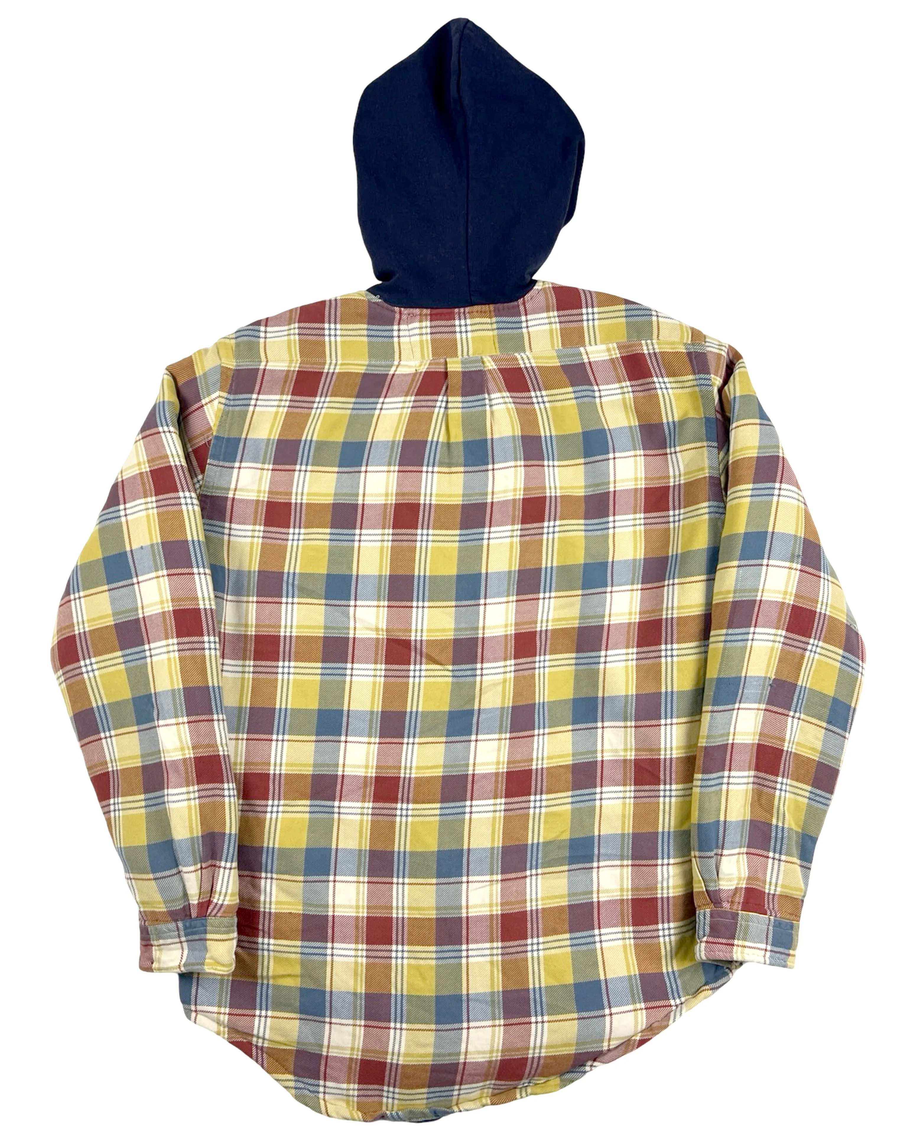 Rustic Quilted Hooded Flannel Shirt