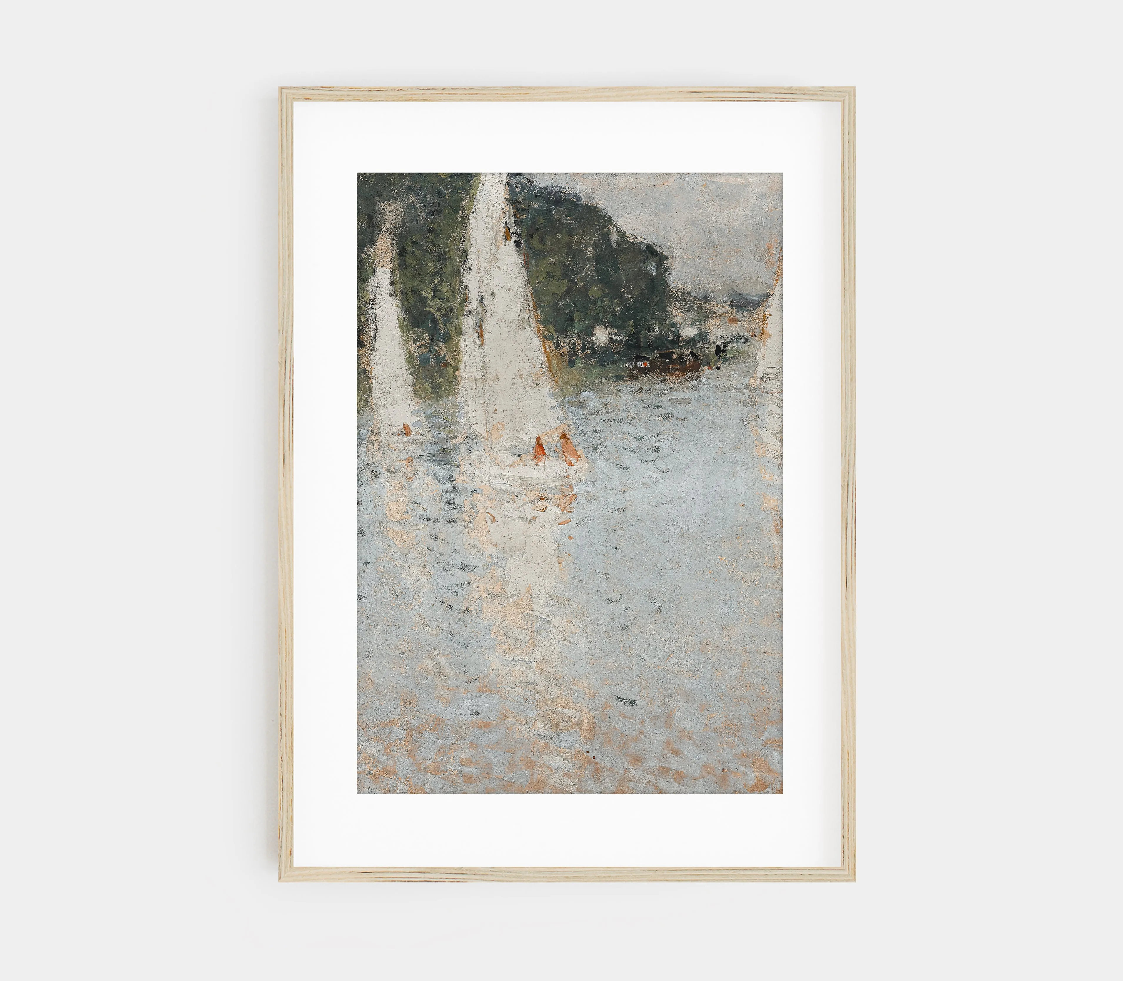 Sailboat Landscape Art Print L0201
