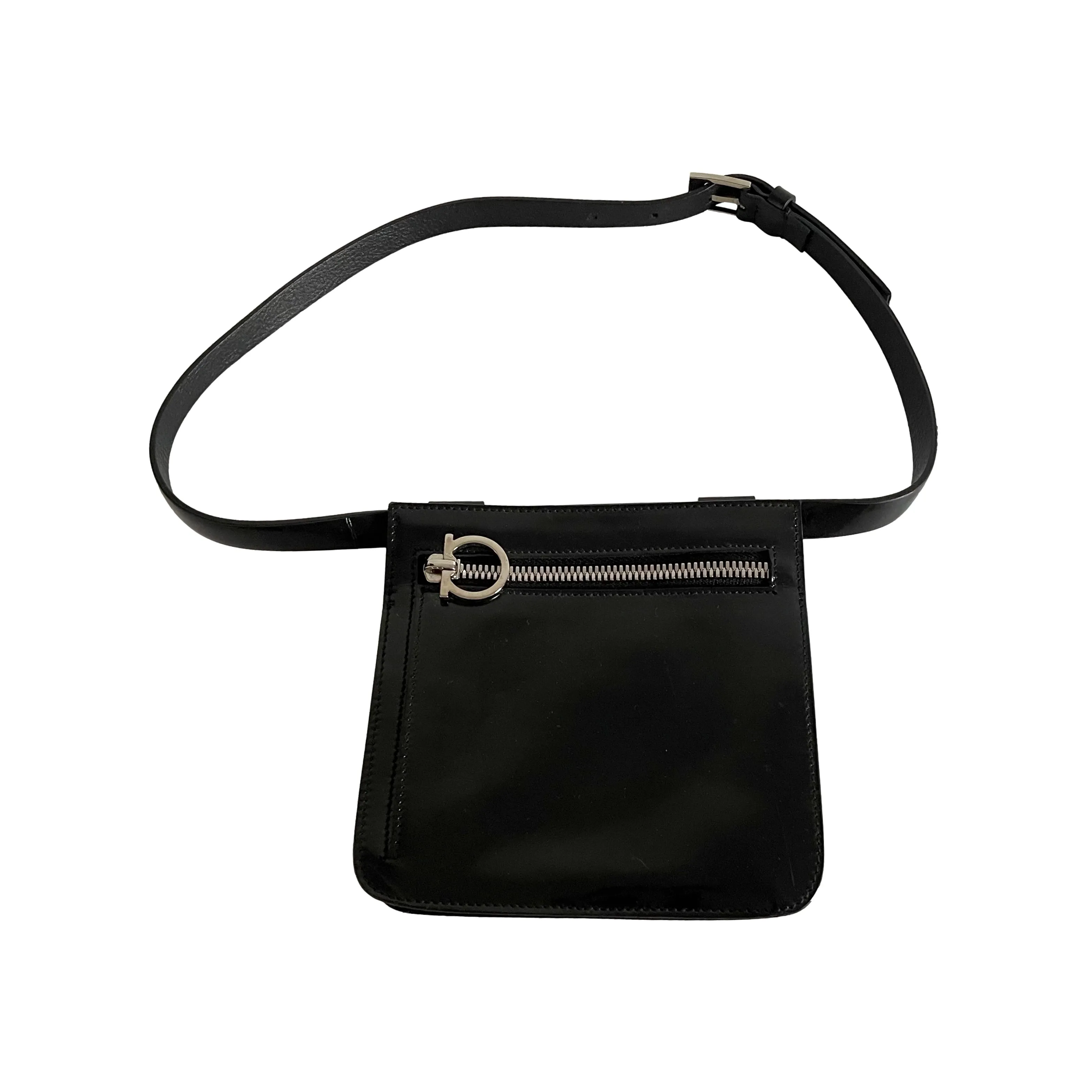 Salvatore Ferragamo Black Mini Belt Bag