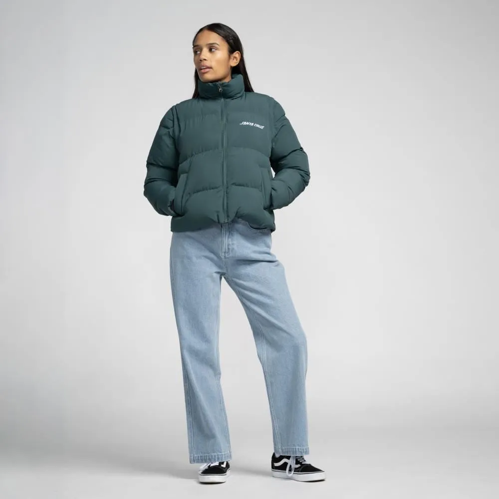 Santa Cruz Womens Jacket Strip 2 in 1 Quilted Jacket - Emerald