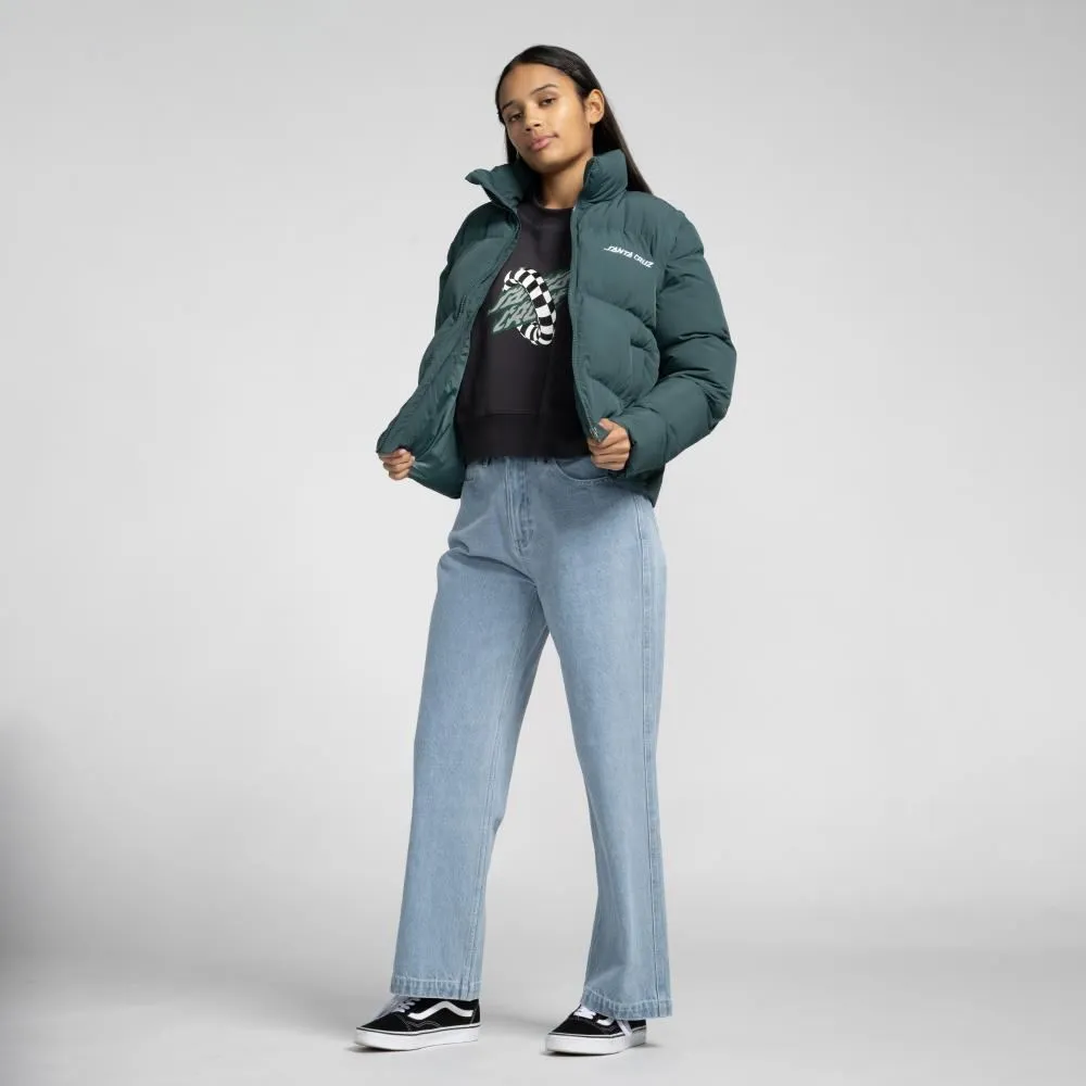Santa Cruz Womens Jacket Strip 2 in 1 Quilted Jacket - Emerald