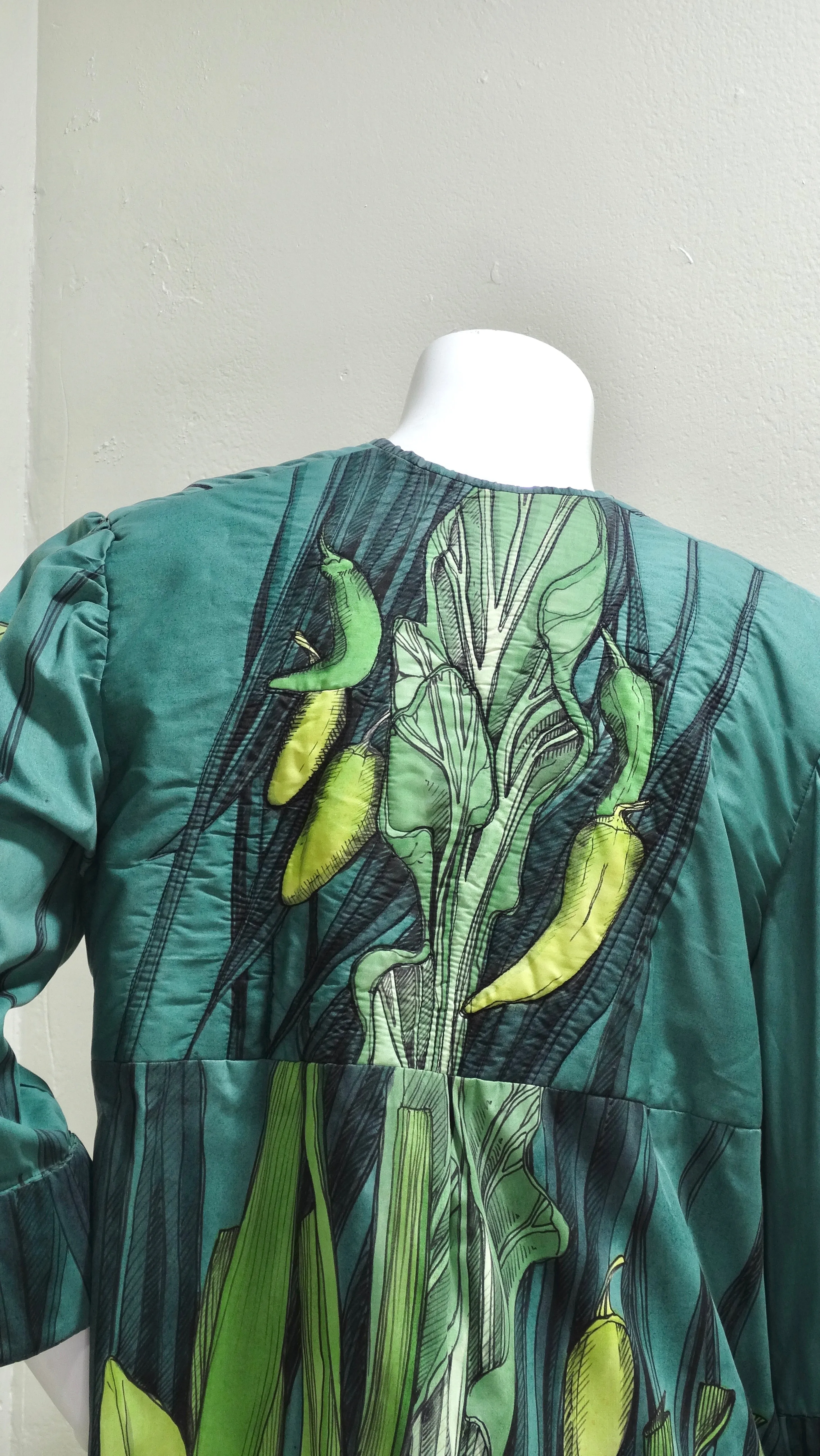 Sara Drower Vegetable Motif Embroidered Duster