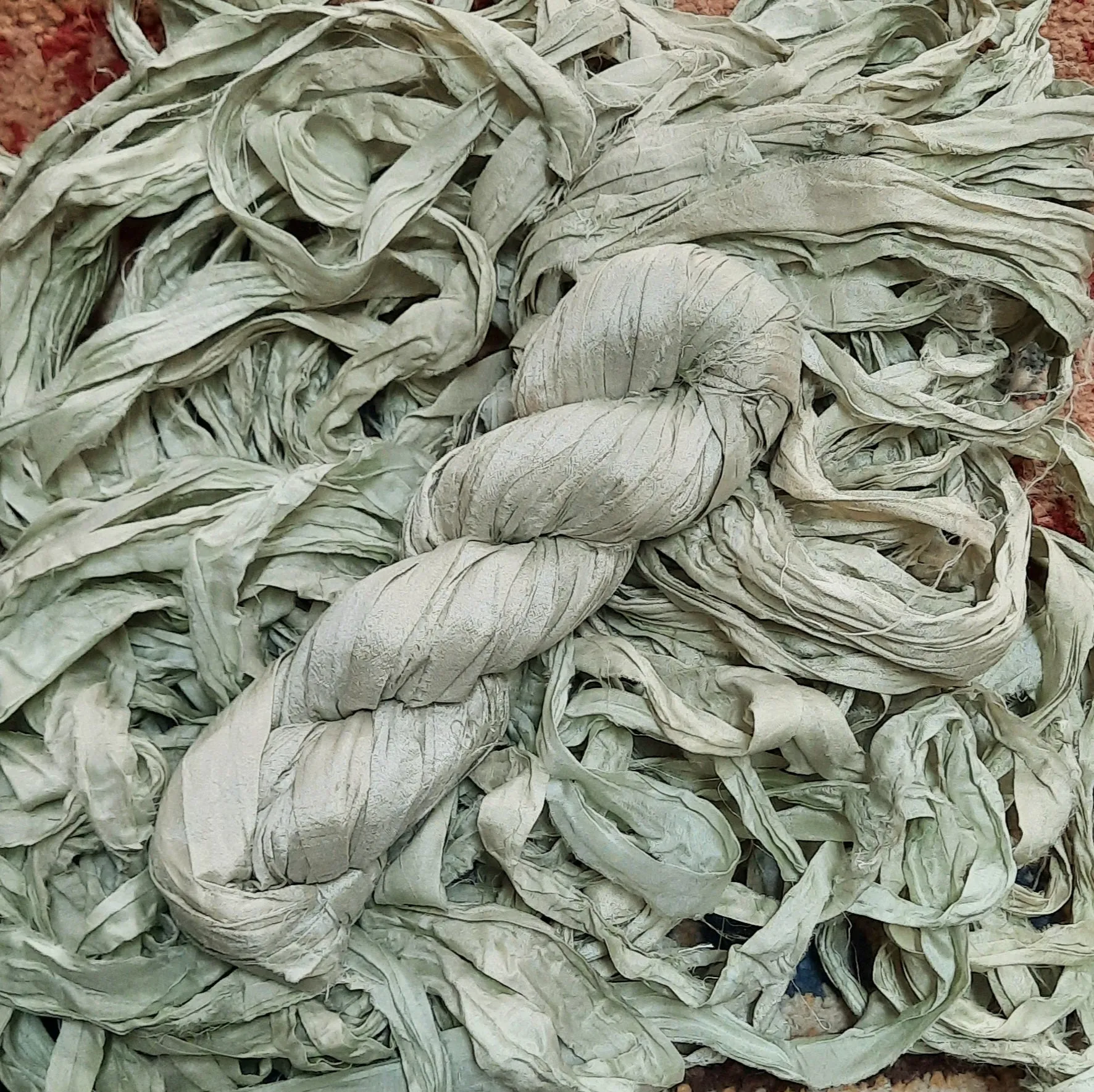 Sari Silk Ribbon  "Misty Green"