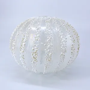 Sea Urchin Vase in Opalescent/White