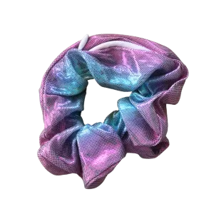Secret Pocket Zipper Scrunchie - Shimmery Mermaid