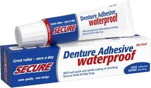 SECURE Denture Adhesive Bonding Cream 40g x 4 Packs
