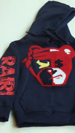 Secure The Bag (STB) Unisex Chenille Hoodie Navy (Pre-Order Only)