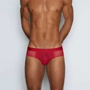 Sheer Low Rise Brief Rowan Red