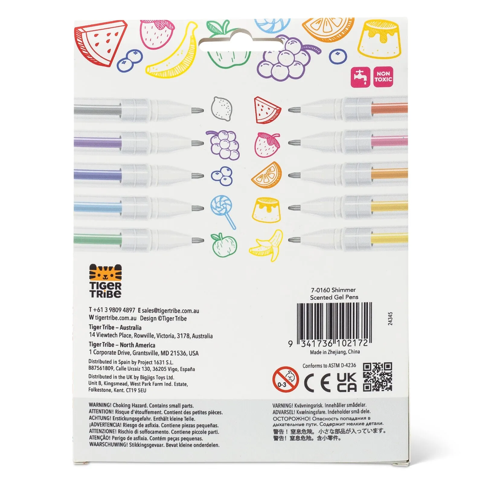 Shimmer Scented Gel Pens - 5 