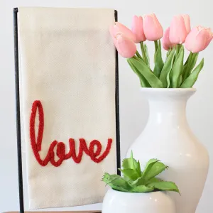 Shimmery Love Hand Towel
