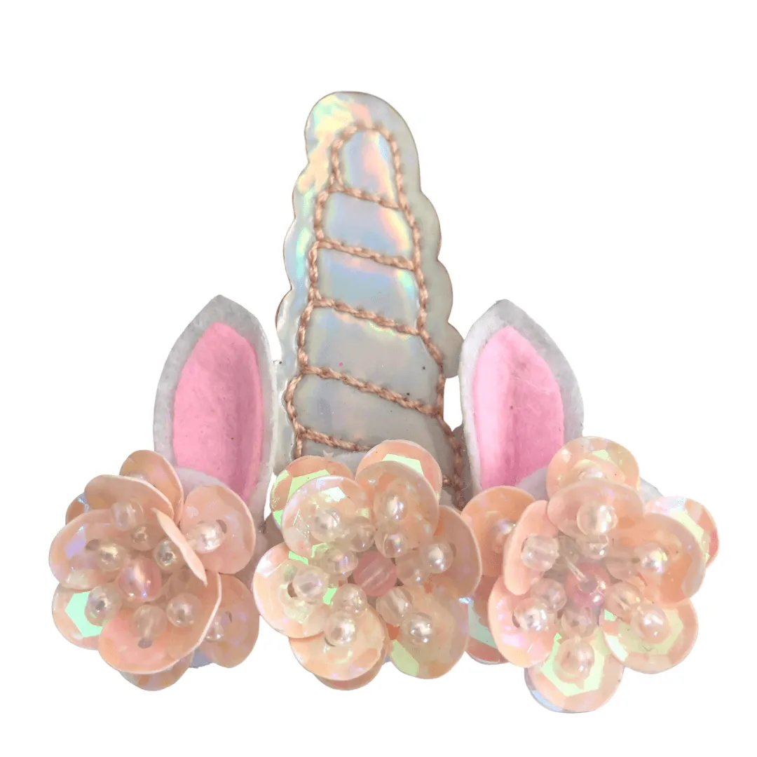 Shimmery Sequin Unicorn Clip