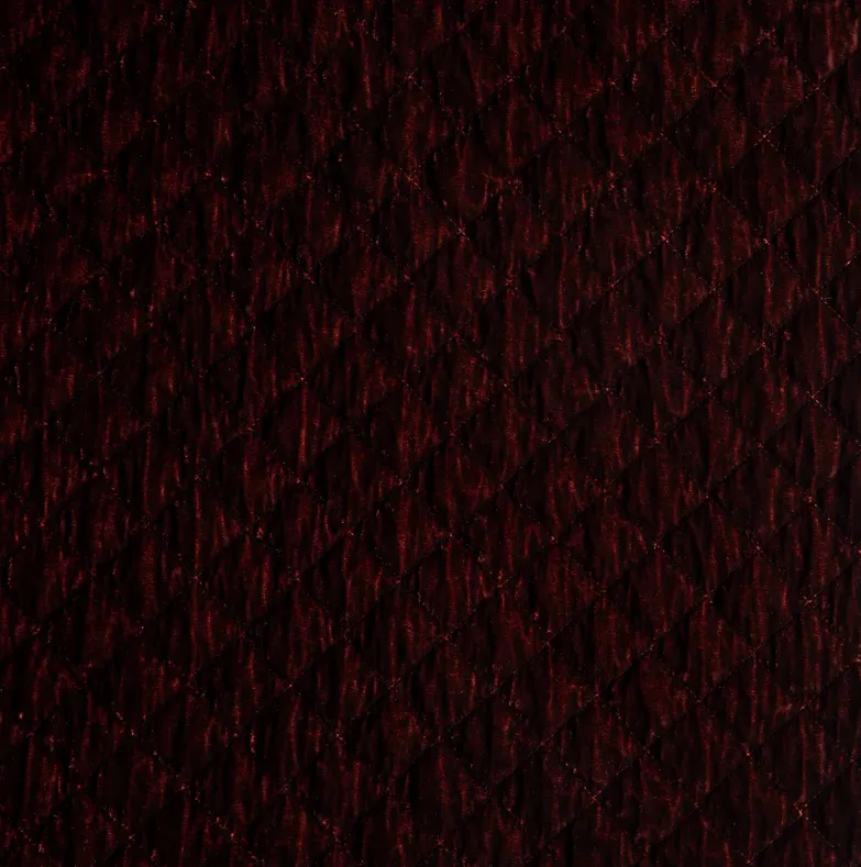 Silk Velvet Quilted Lumbar Pillow