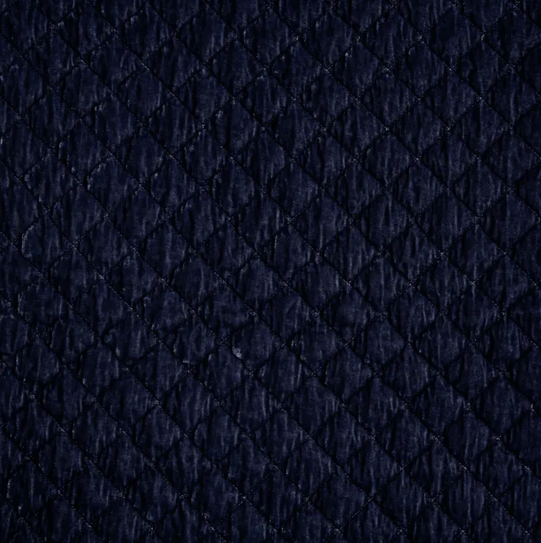 Silk Velvet Quilted Lumbar Pillow