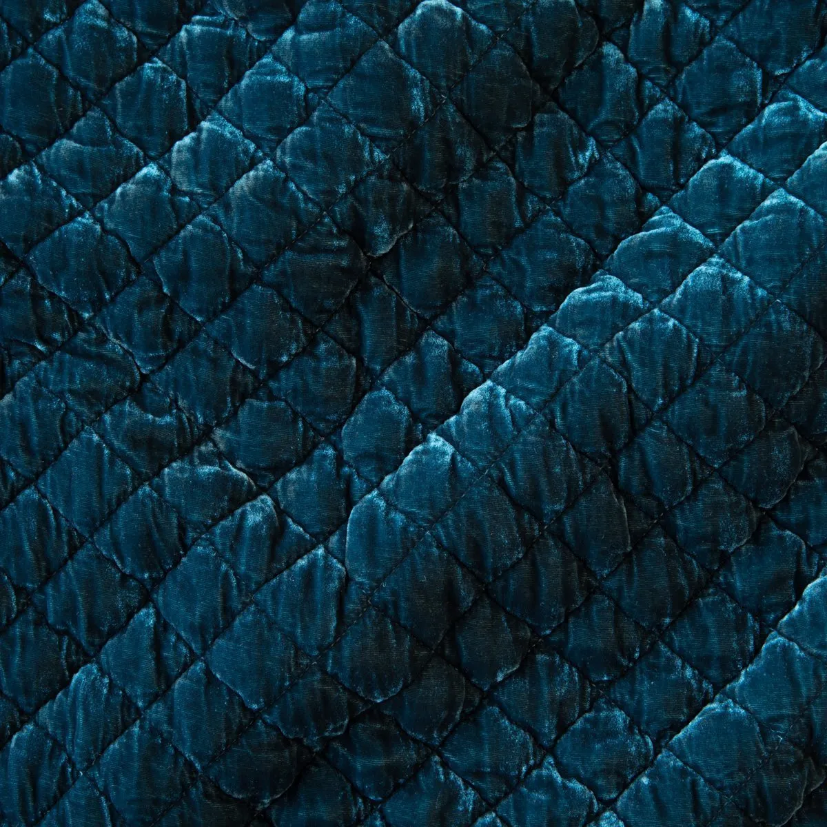 Silk Velvet Quilted Lumbar Pillow