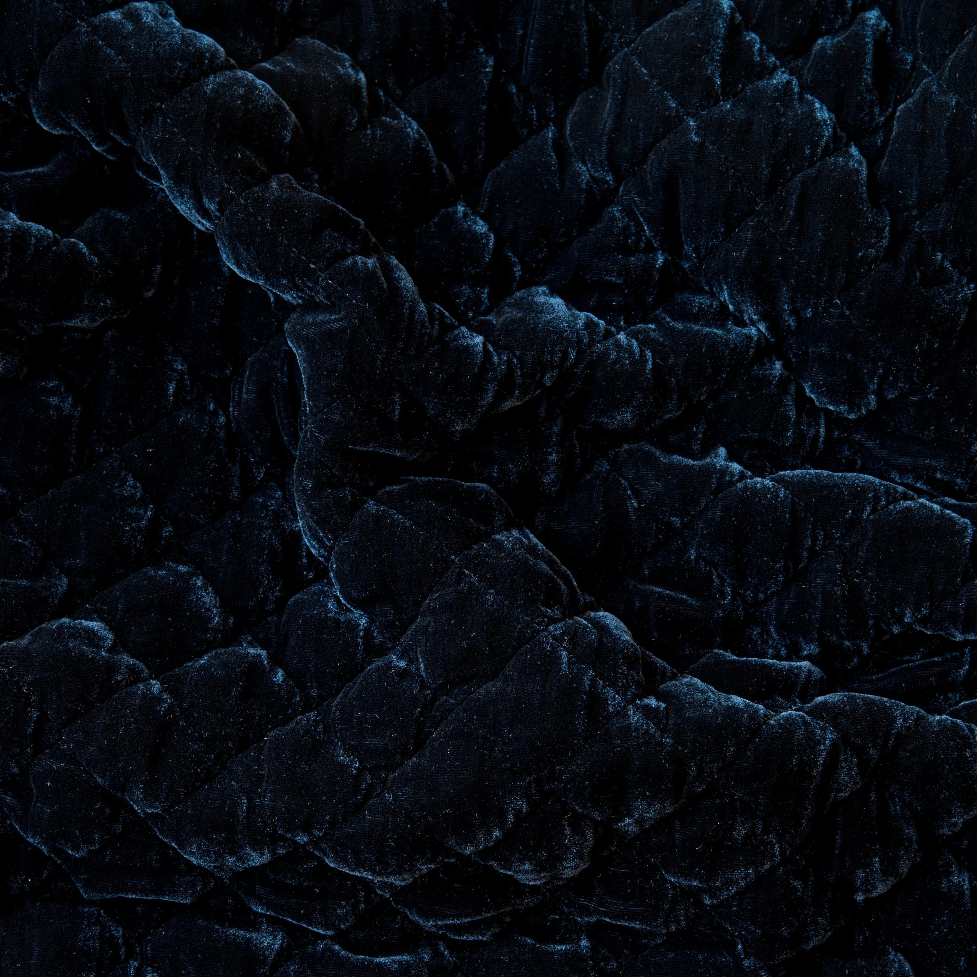 Silk Velvet Quilted Lumbar Pillow