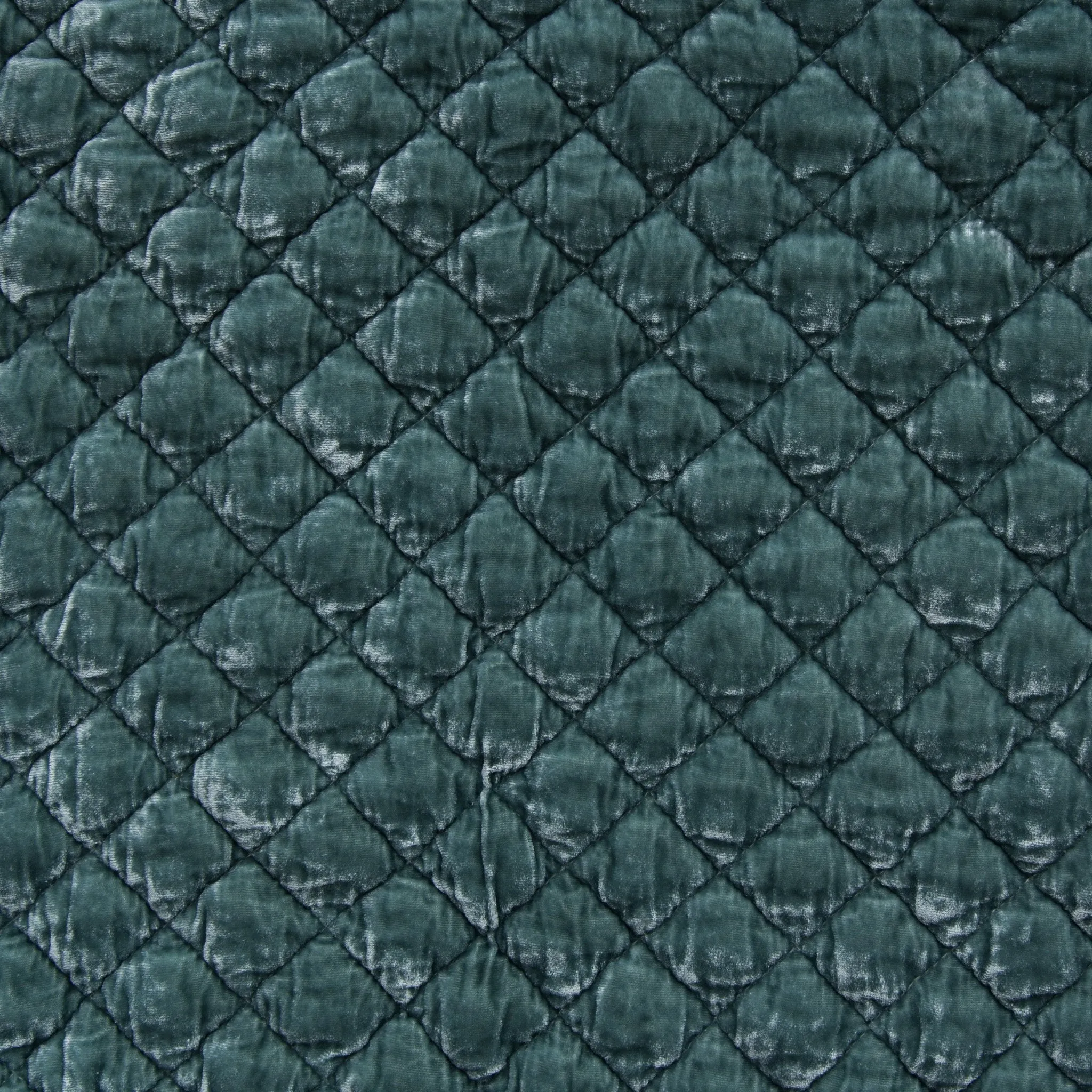 Silk Velvet Quilted Round Throw Pillow