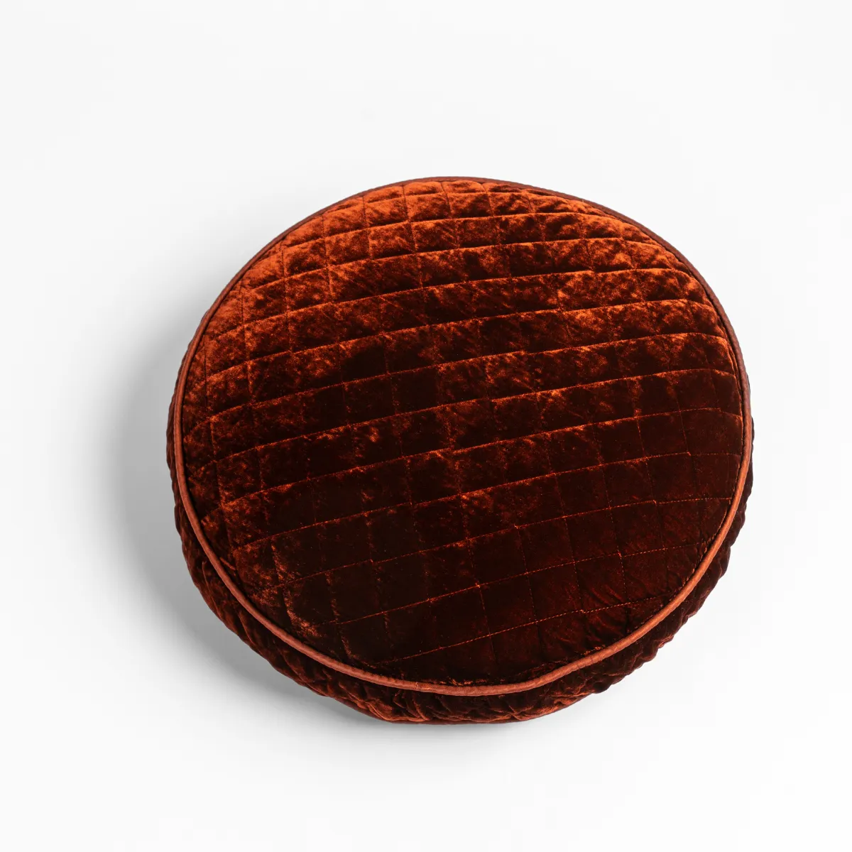 Silk Velvet Quilted Throw Pillow