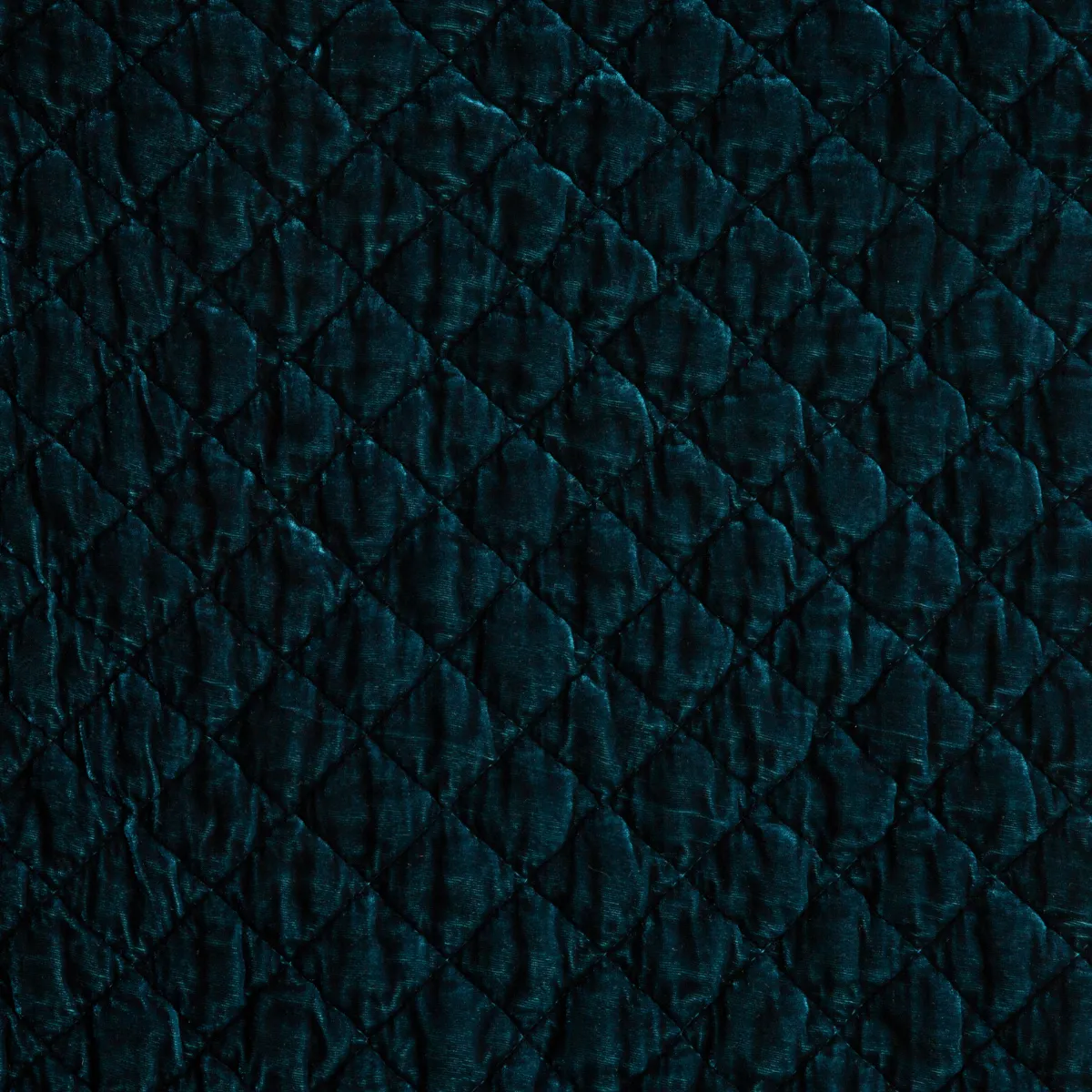Silk Velvet Quilted Throw Pillow