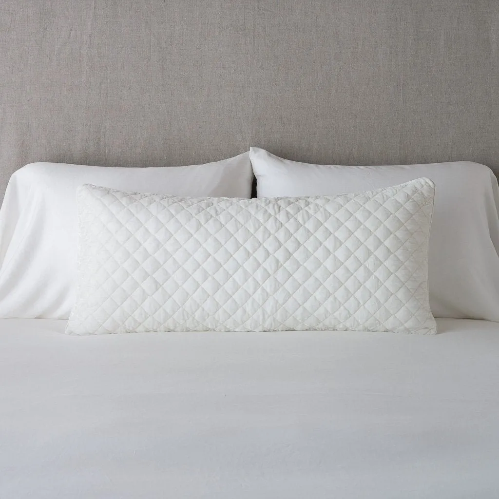 Silk Velvet Quilted Throw Pillow