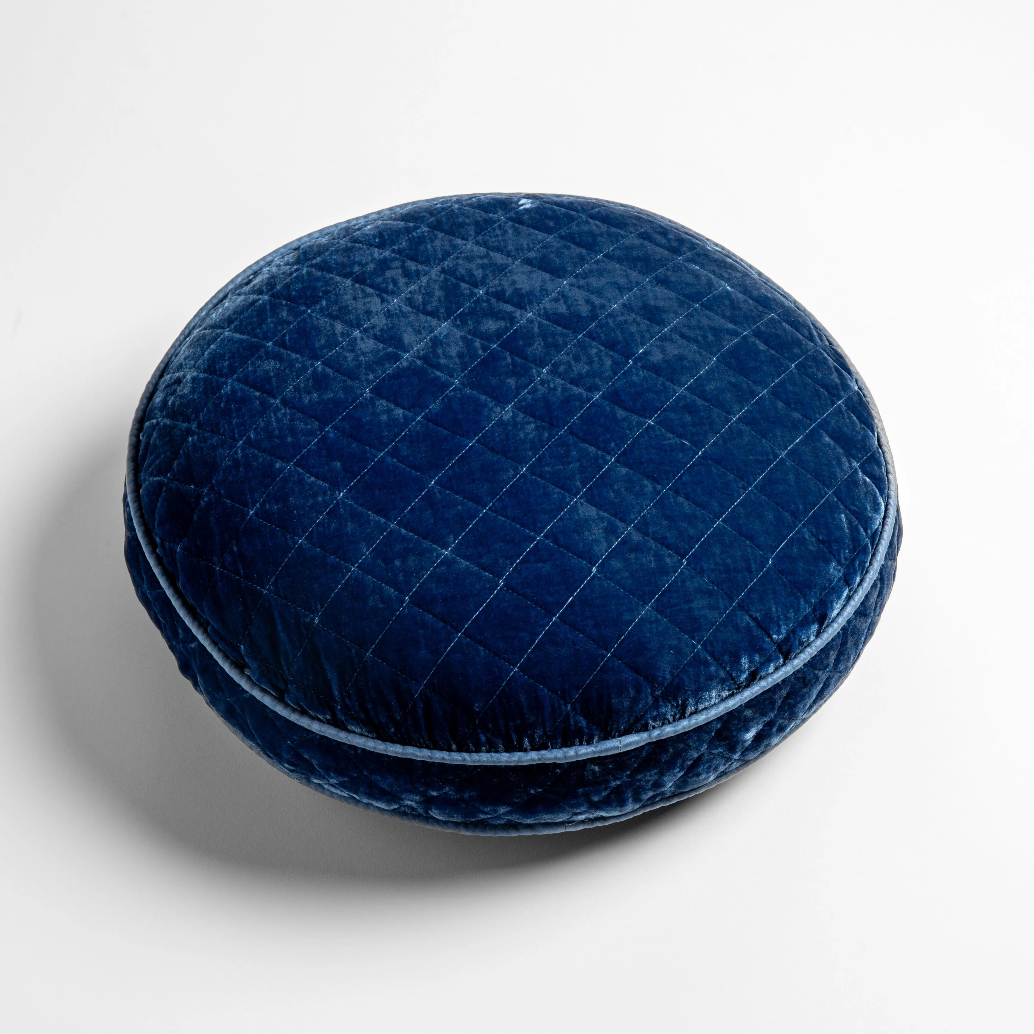 Silk Velvet Quilted Throw Pillow