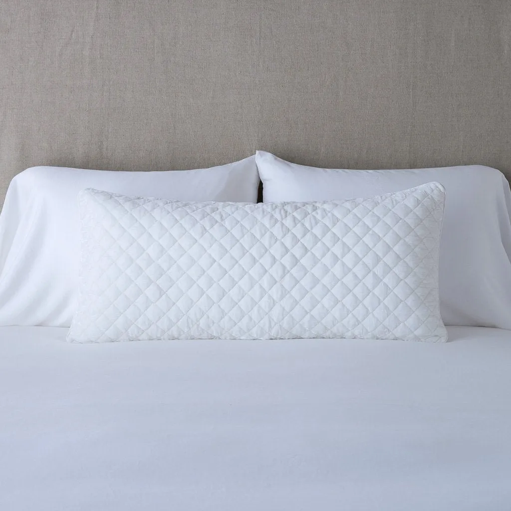 Silk Velvet Quilted Throw Pillow