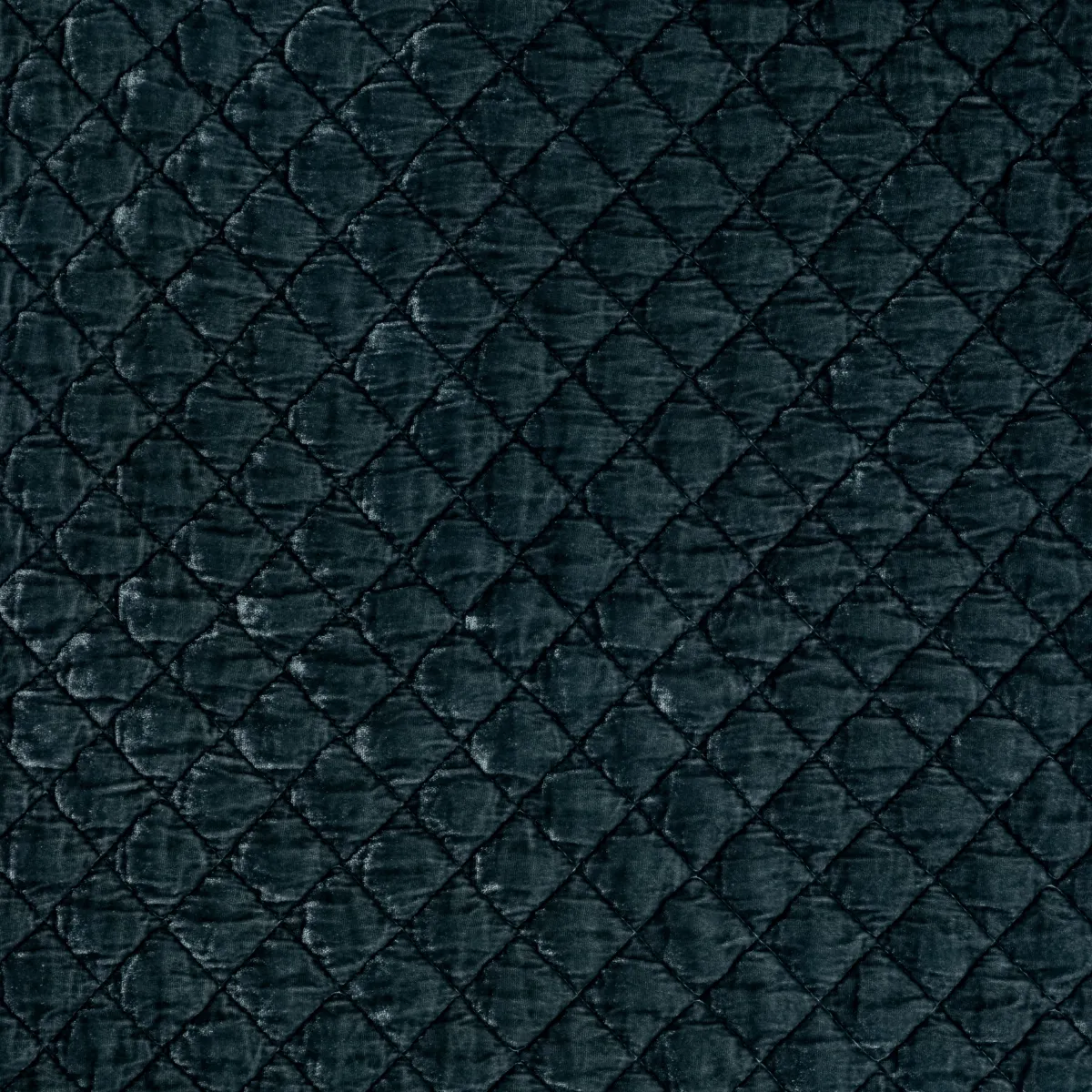 Silk Velvet Quilted Throw Pillow