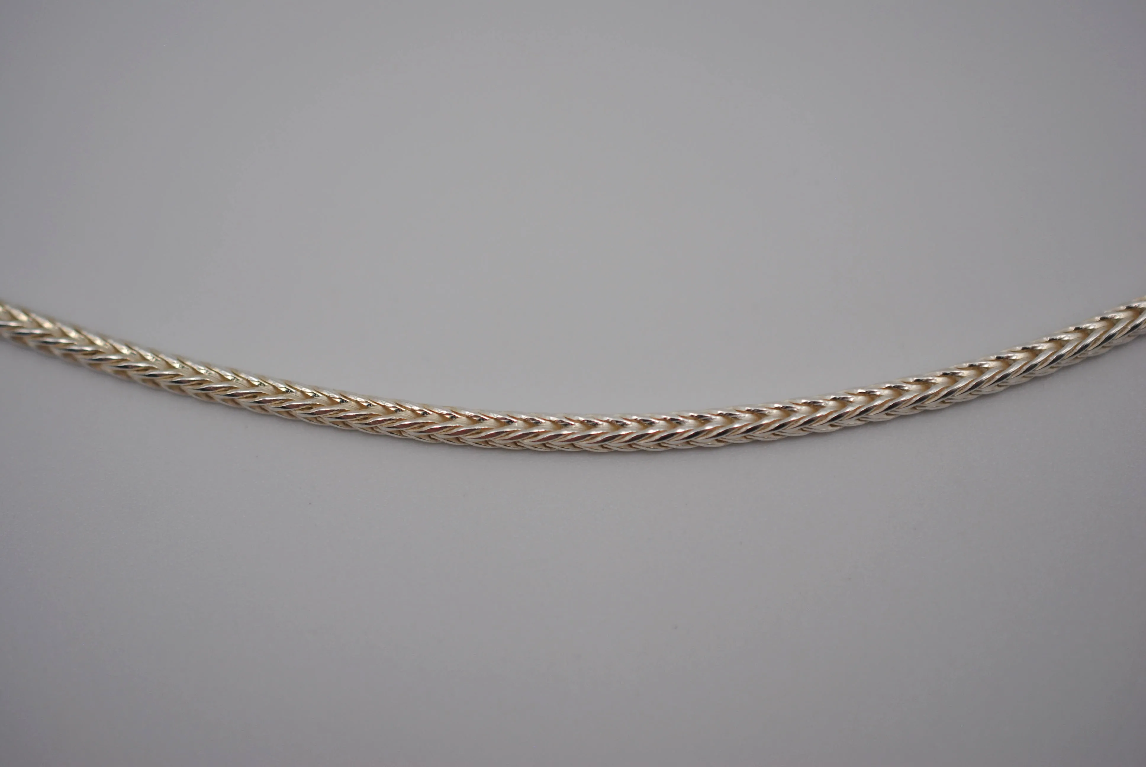 Silver Thick Foxtail Chain