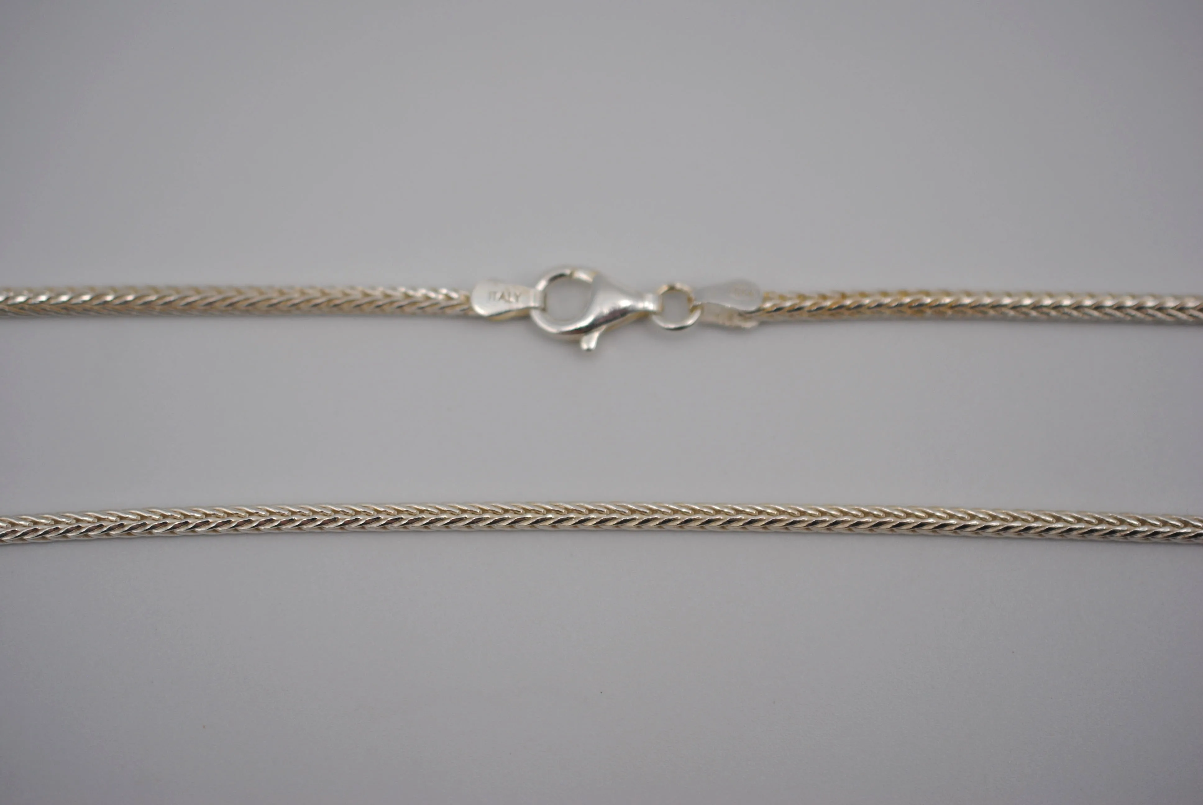 Silver Thick Foxtail Chain