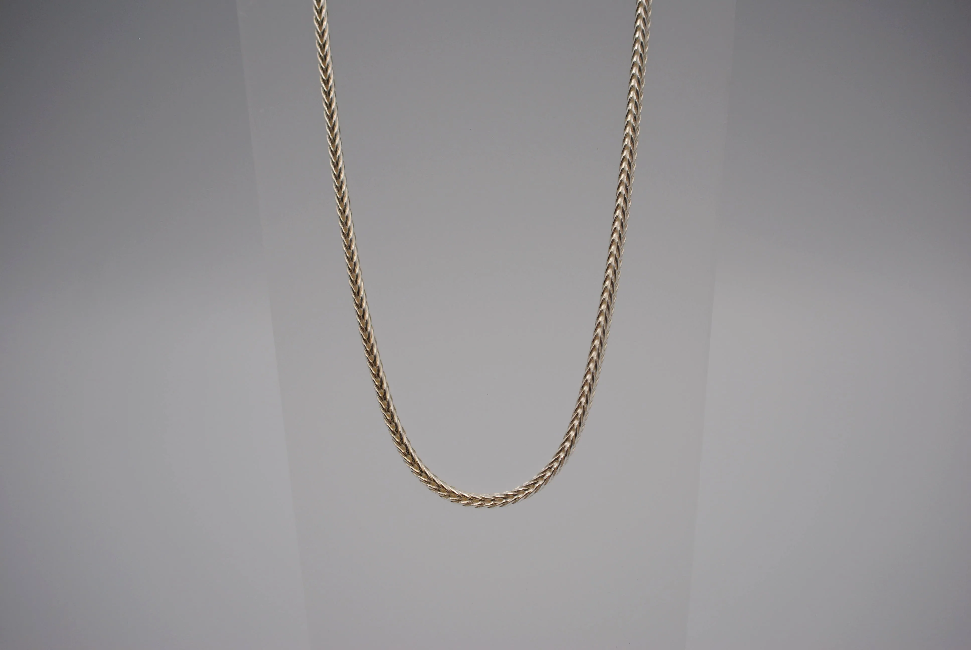 Silver Thick Foxtail Chain