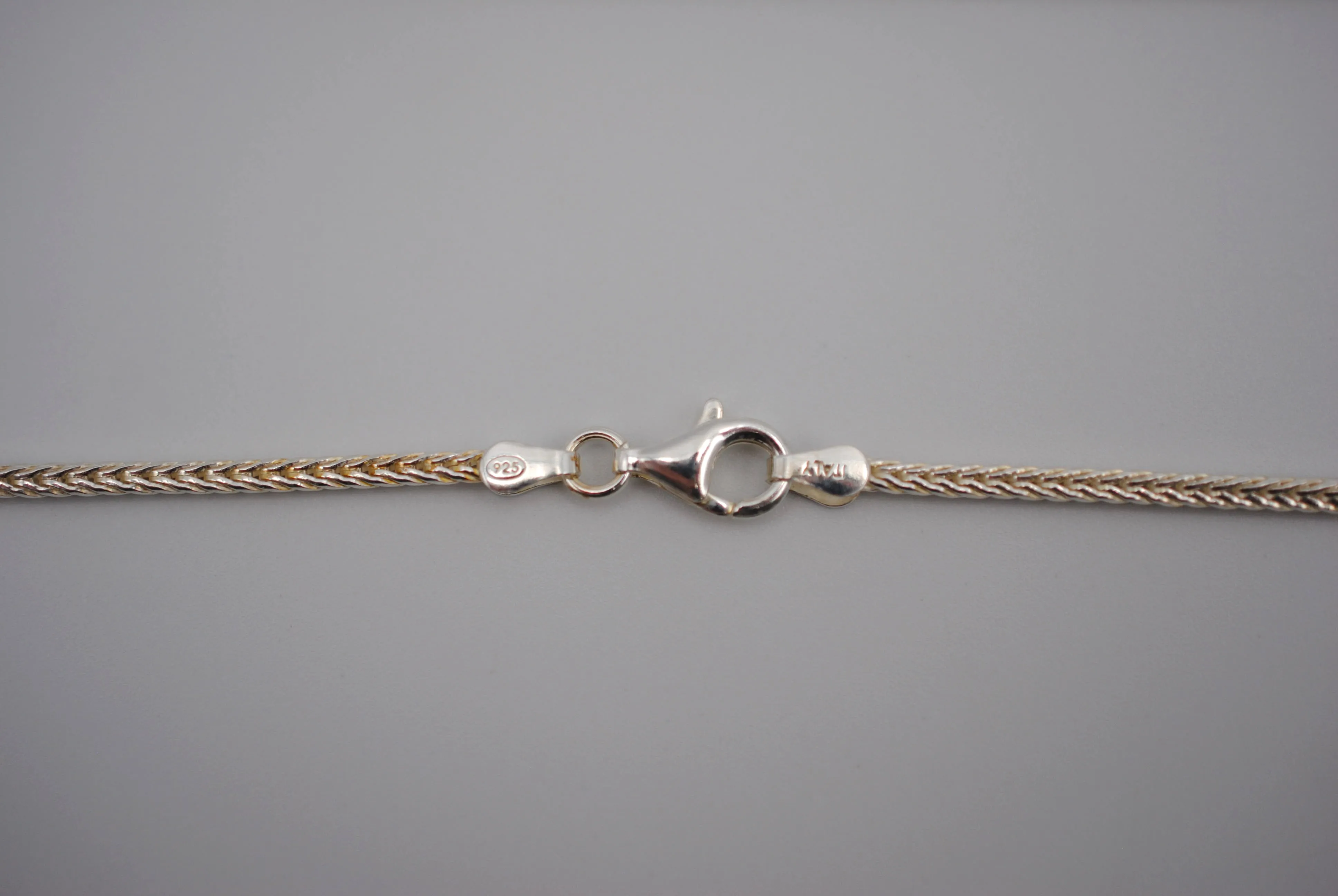 Silver Thick Foxtail Chain