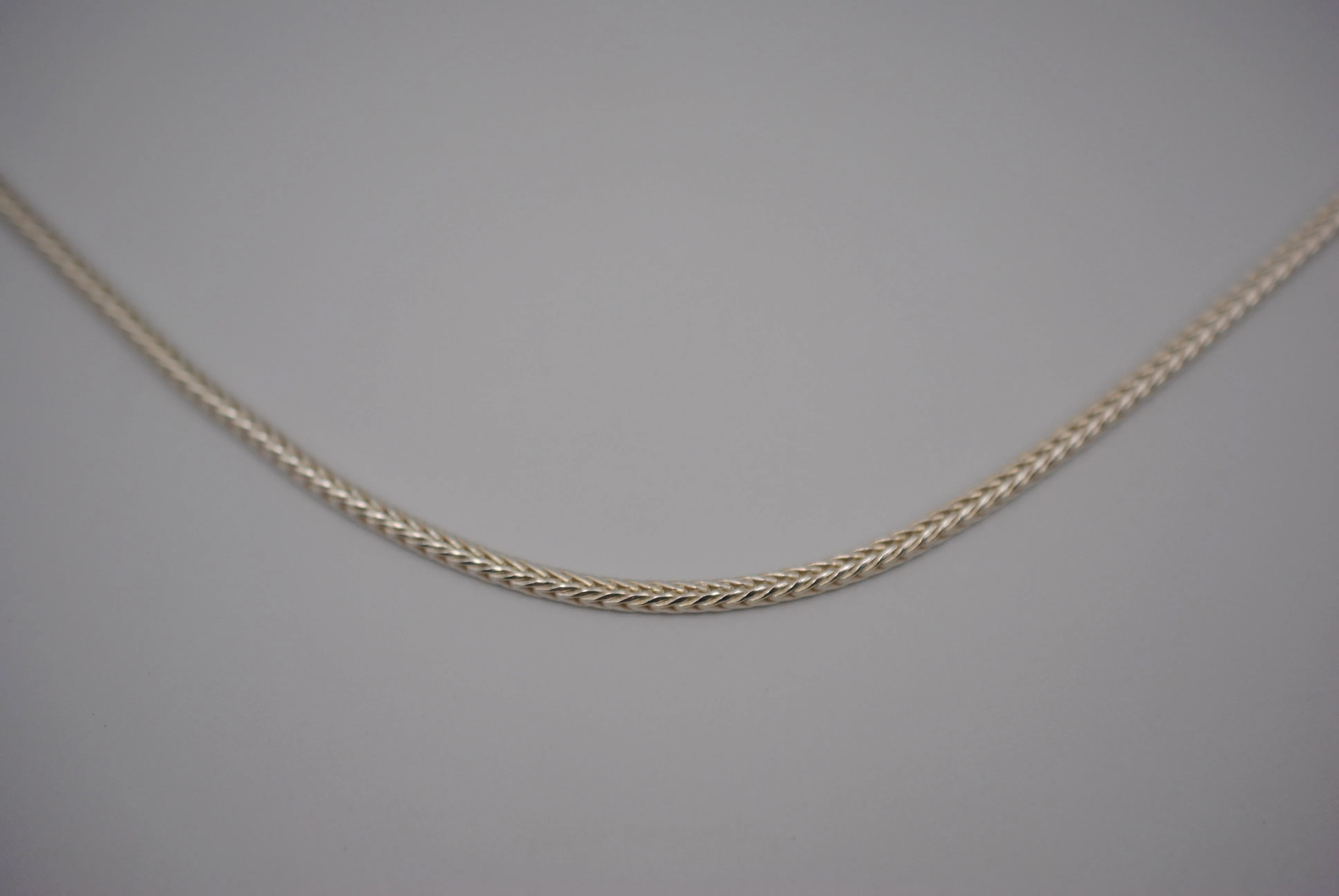 Silver Thick Foxtail Chain