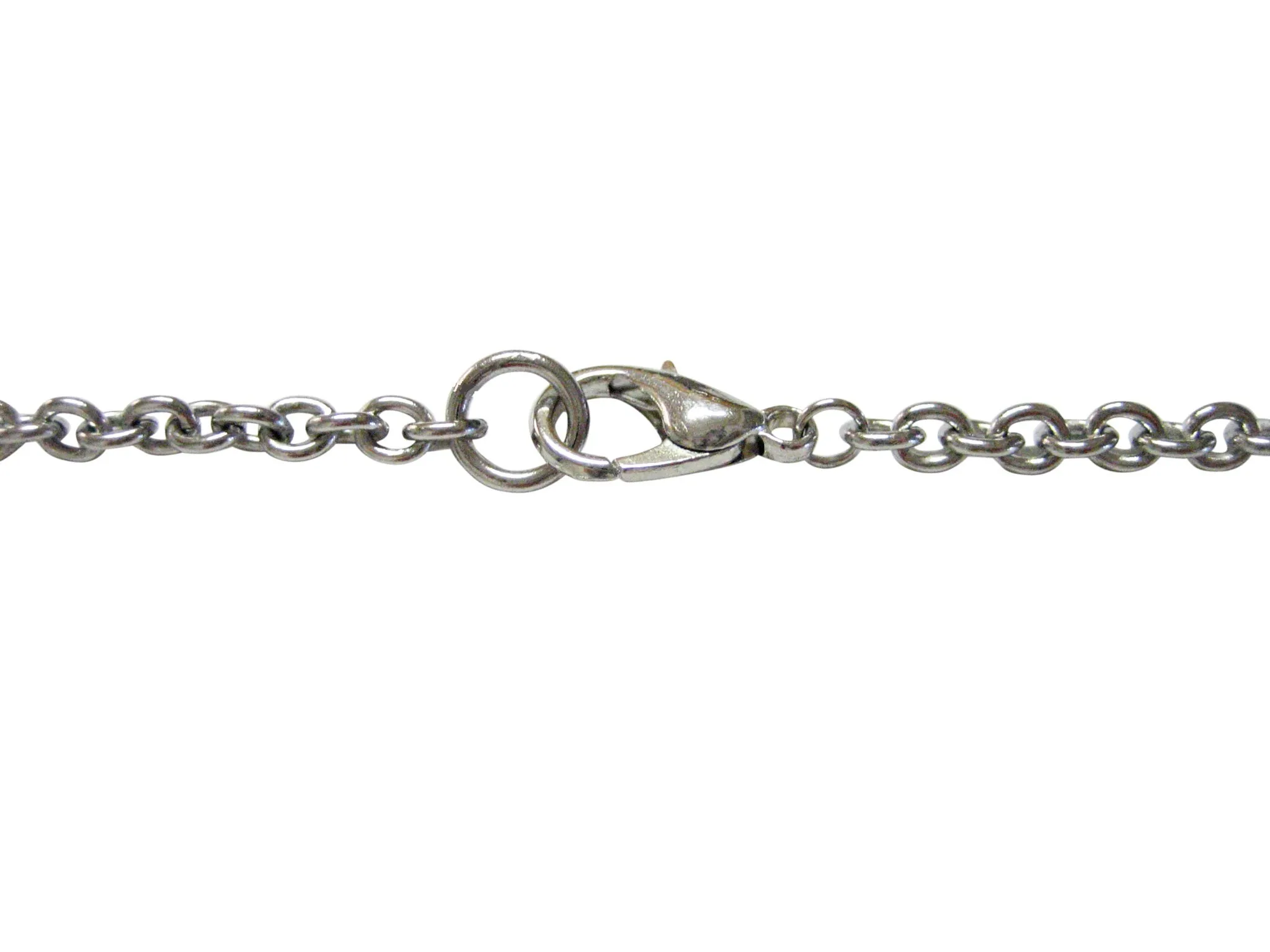 Silver Toned Textured Walking Cat Pendant Necklace