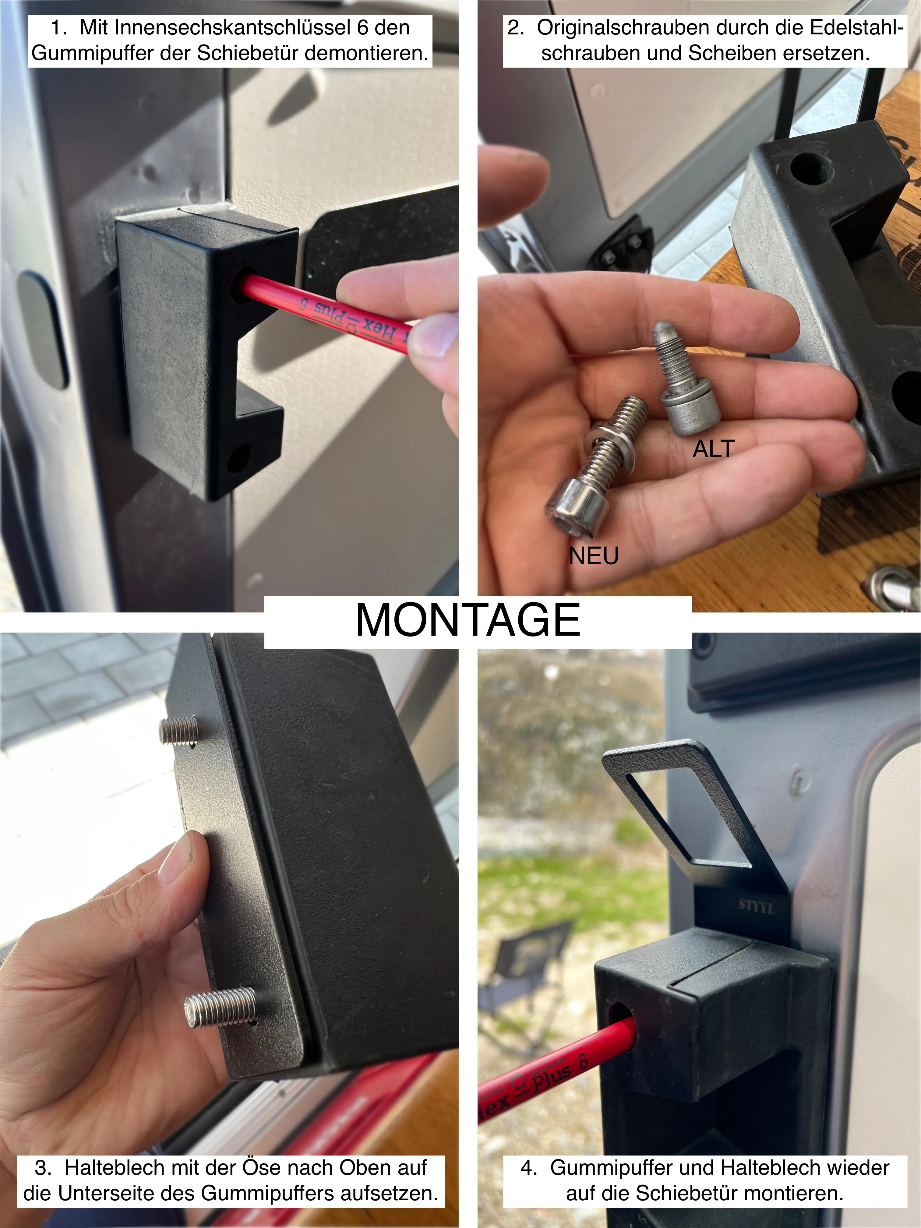 Slide-Y-Lock die Zusatzsicherung für die Schiebetür passend für Kastenwagen Ducato Jumper Boxer