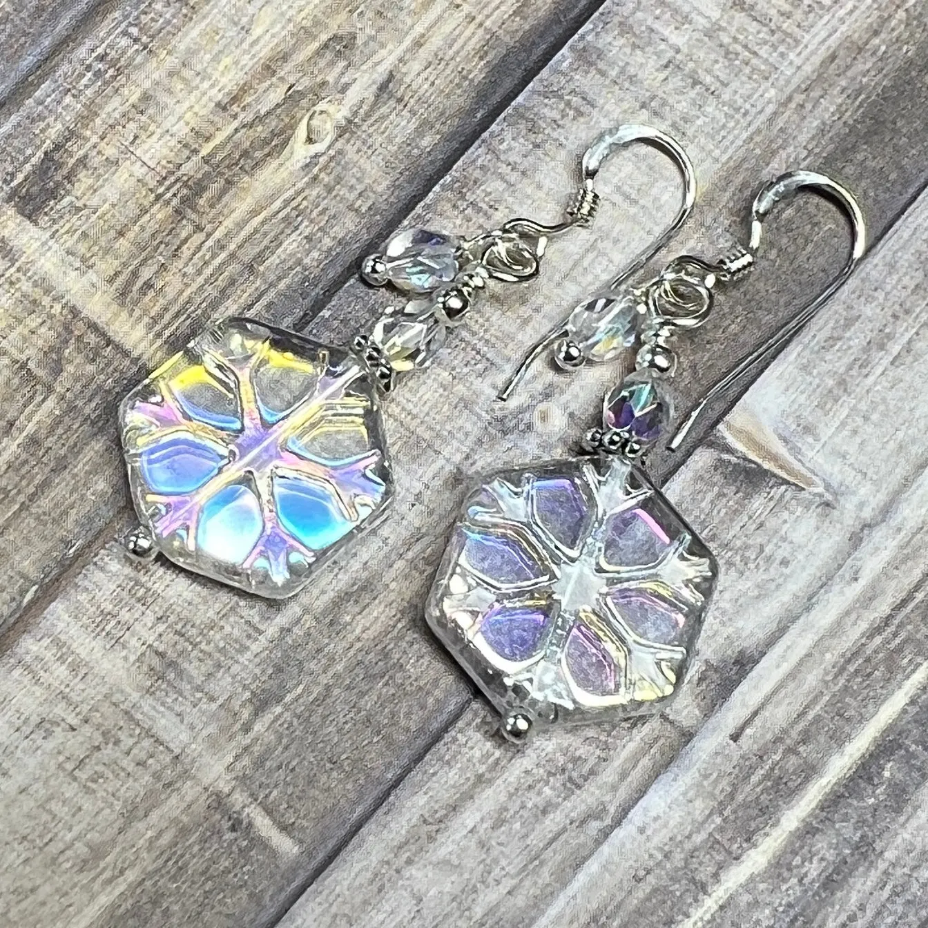Snowflake Baubles - LAST PAIR!