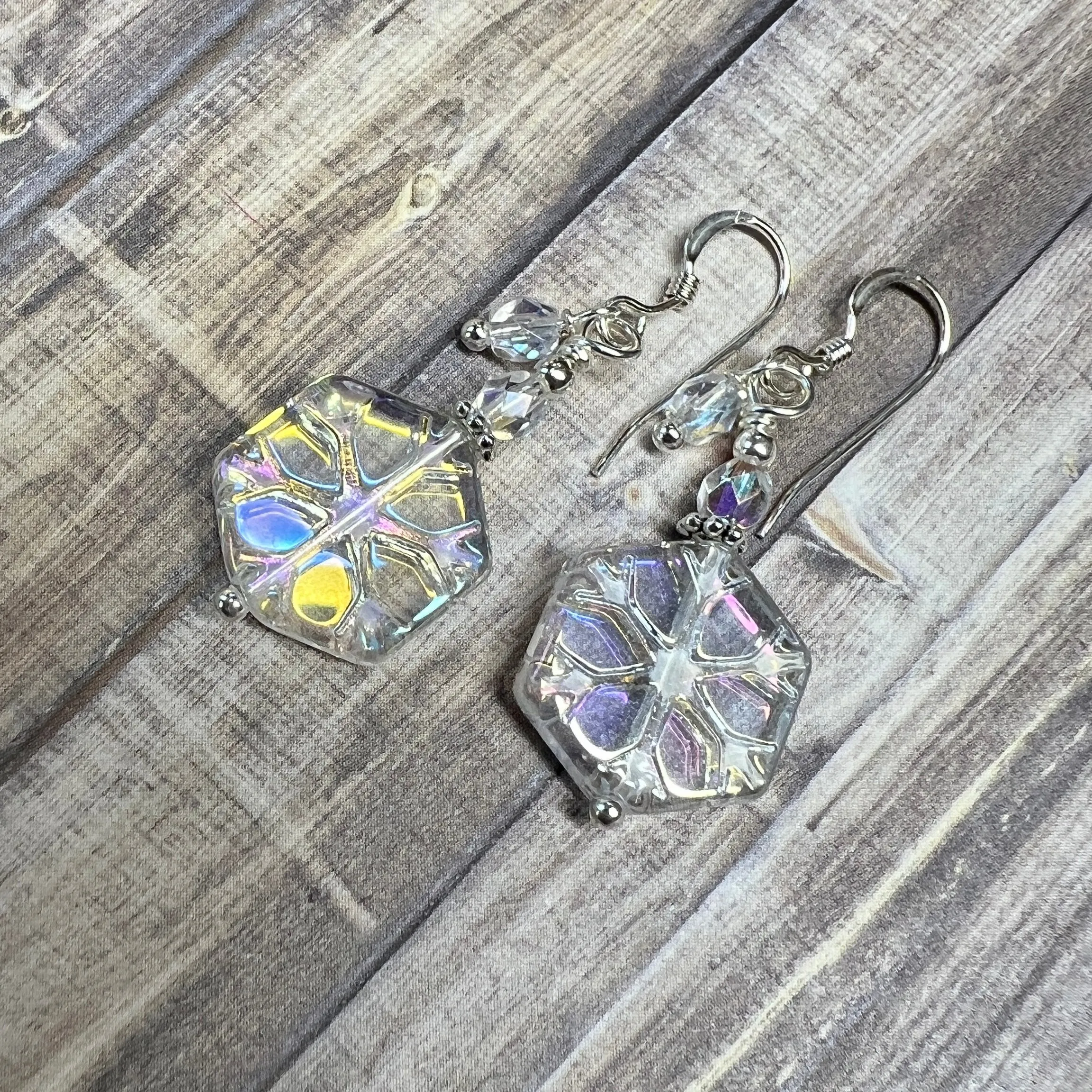 Snowflake Baubles - LAST PAIR!