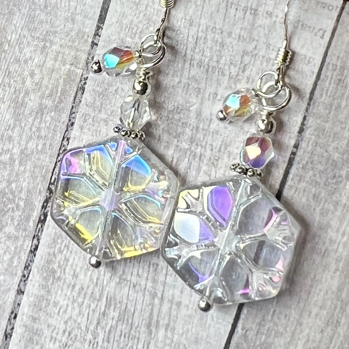 Snowflake Baubles - LAST PAIR!