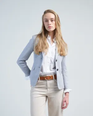 soft double cotton blazer