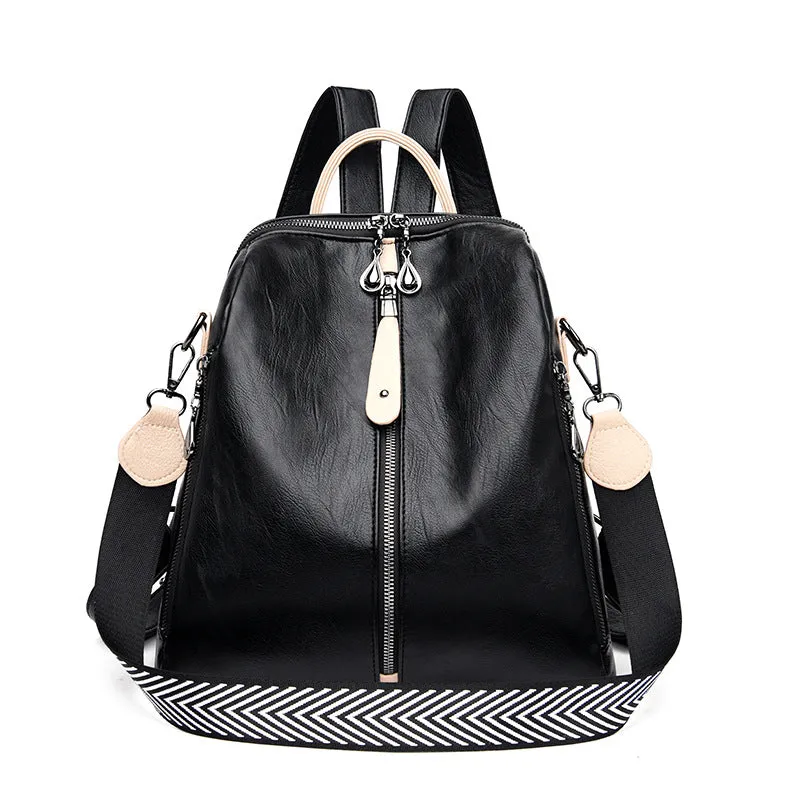 Soft Leather Fashion Backpack for Women
