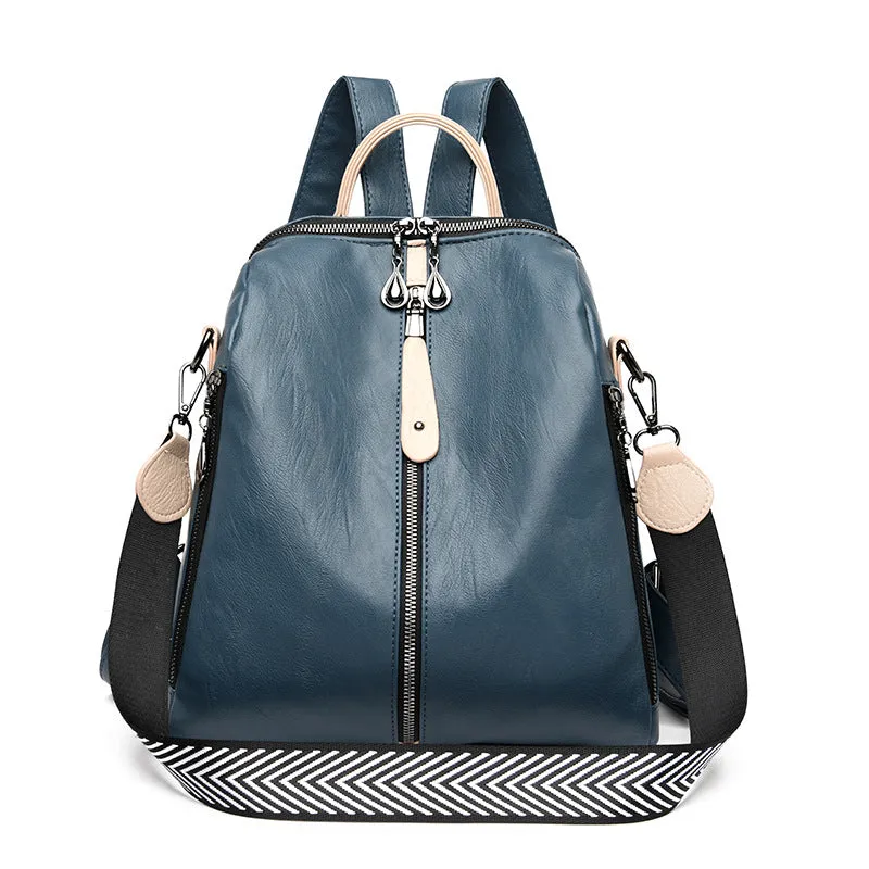 Soft Leather Fashion Backpack for Women