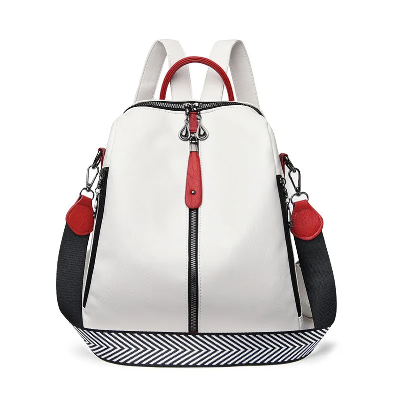 Soft Leather Fashion Backpack for Women